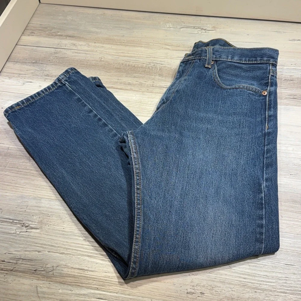 Levis 505 Jeans Mens 33x32 (Real 31x30) Blue Straight Leg Denim Work Cowboy Pant